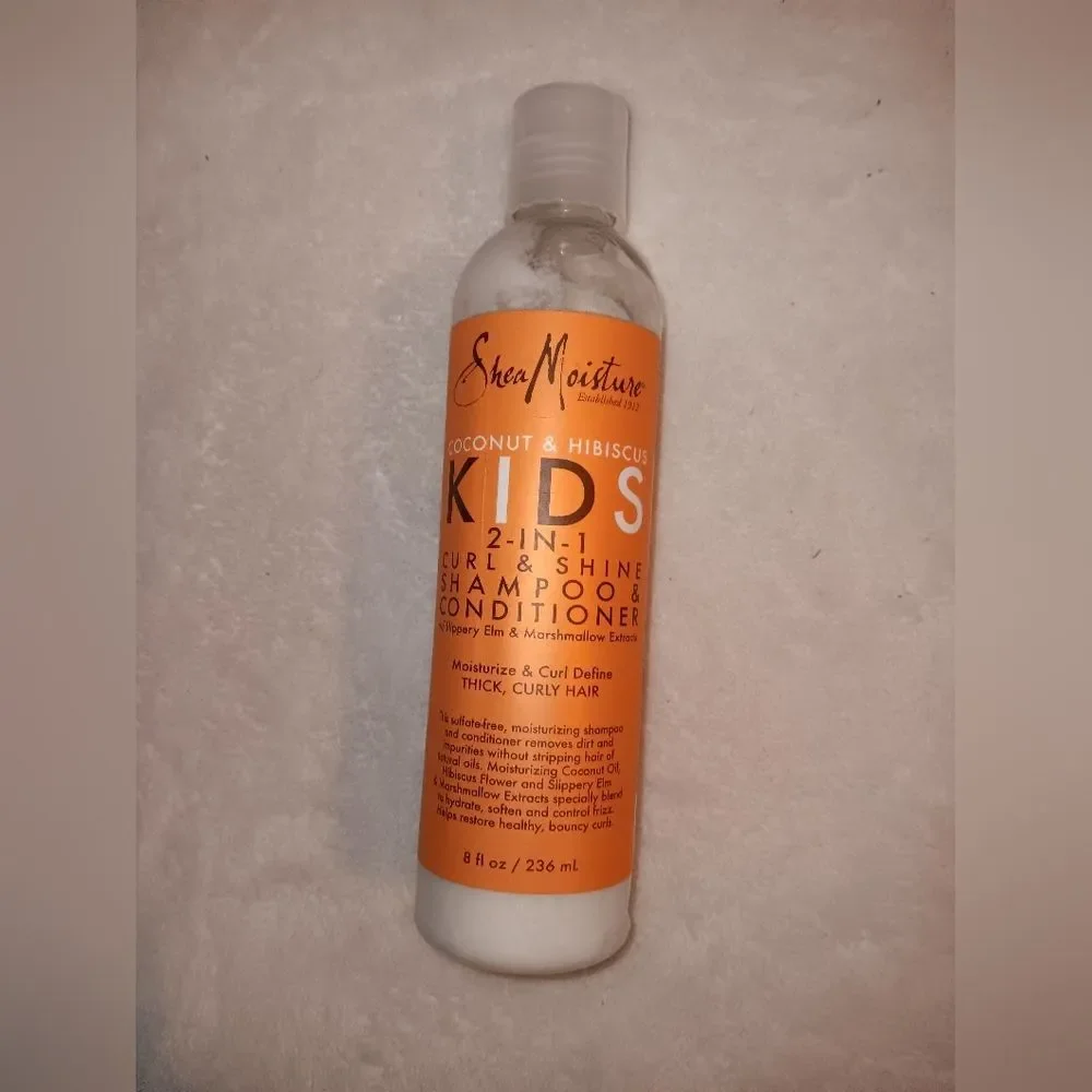 NWOT Shea Moisture Coconut & Hibiscus Kids 2-in-1 Shampoo & Conditioner
